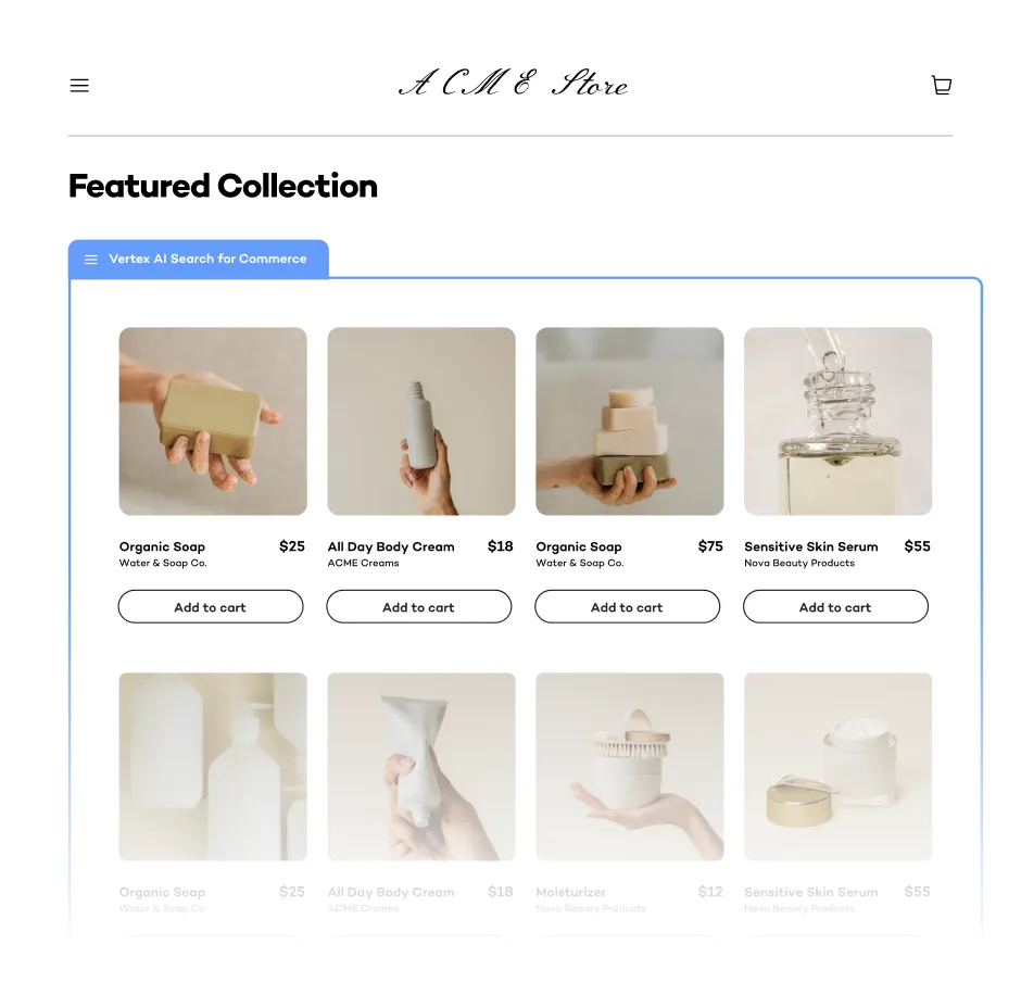Collection Page editor