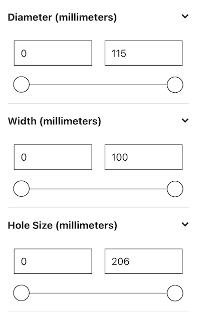 App Block Range Filters